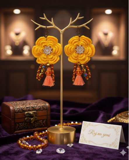 Dizajnové náušnice "Raj na zemi"